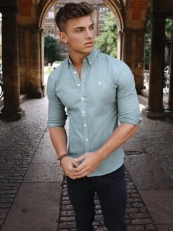 Hunter Shirt - Mint Green -Blakely Clothing Store Hunter2D