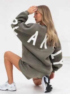 Isabel Jumper & Jogger Shorts Set - Safari Green