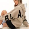 Isabel Oversized Hoodie - Tan -Blakely Clothing Store ISABELTAN