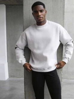 Idris Oversized Jumper - Stone -Blakely Clothing Store Isabel Grey 6