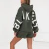 Isabel Hoodie & Jogger Shorts Set - Khaki Green