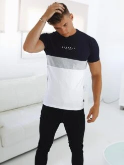 Italica T-Shirt - Navy -Blakely Clothing Store Italicanavygreywhite 1 NewWebSize