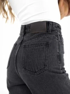 Blakely Wide Leg Jeans - Washed Black -Blakely Clothing Store J8007BLACK03D