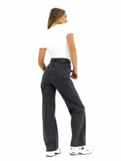 Blakely Wide Leg Jeans - Washed Black -Blakely Clothing Store J8007BLACK04D