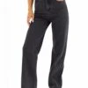 Blakely Wide Leg Jeans - Washed Black -Blakely Clothing Store J8007BLACK05D