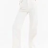 Blakely Wide Leg Jeans - Off White -Blakely Clothing Store J8007ECRULEADD