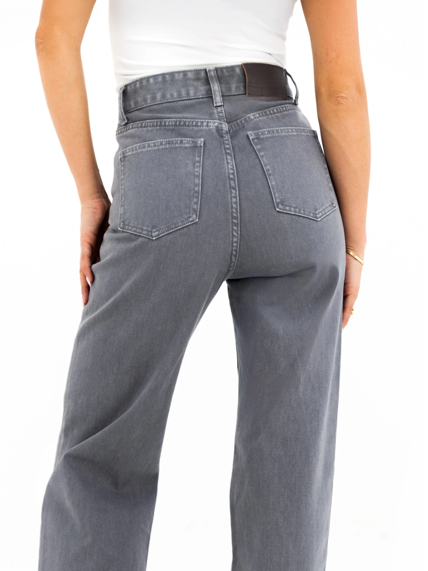 Blakely Wide Leg Jeans - Grey 2 Blakely Wide Leg Jeans - Grey - Image 2