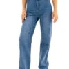 Blakely Wide Leg Jeans - Mid Blue -Blakely Clothing Store J8007MIDLEADD