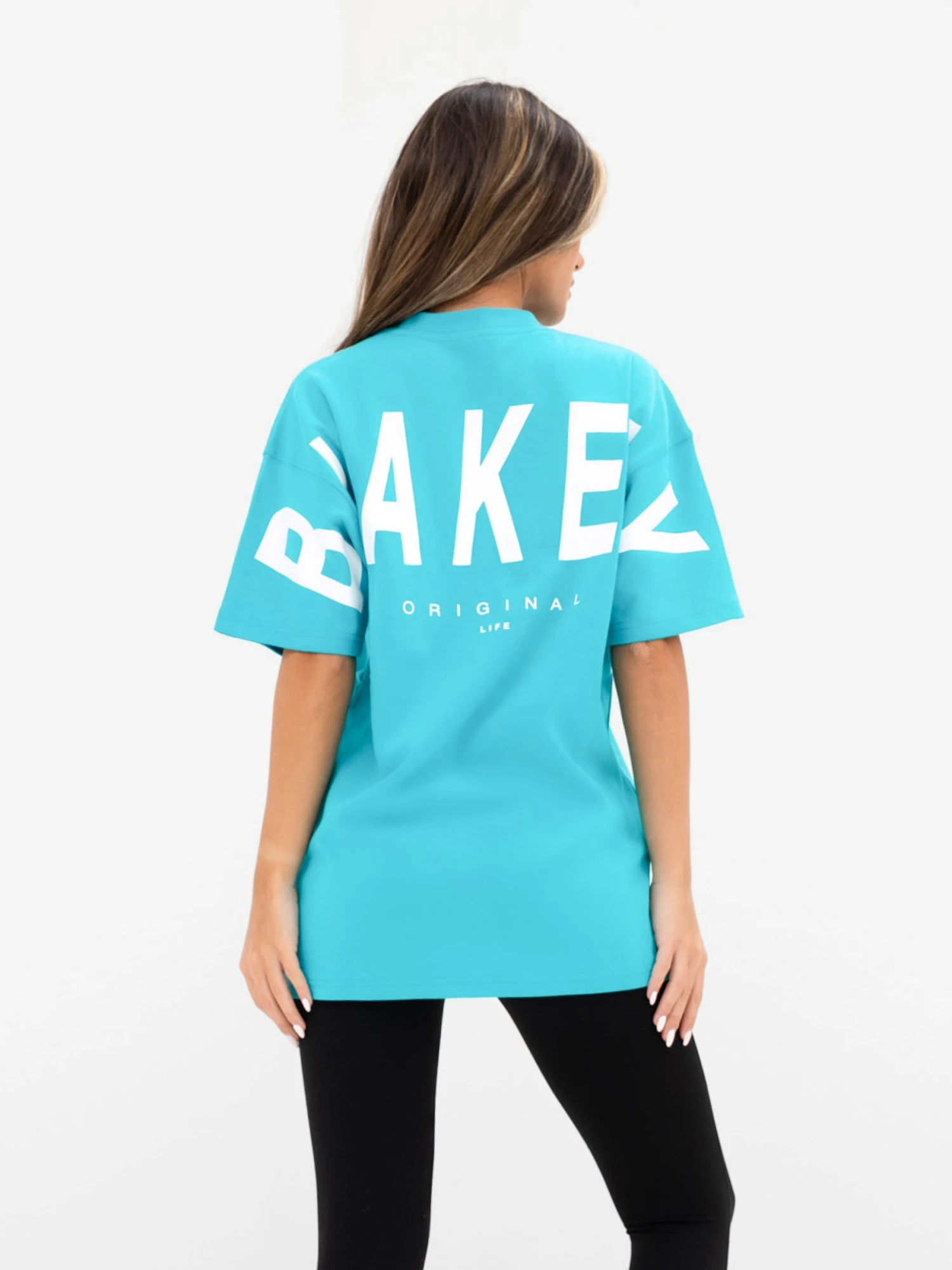 Isabel Oversized T-Shirt - Aqua 1 Isabel Oversized T-Shirt - Aqua