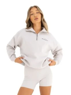 Active Studios 1/4 Zip Jumper - Ivory