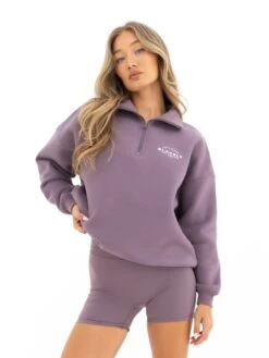 Active Studios 1/4 Zip Jumper - Grape