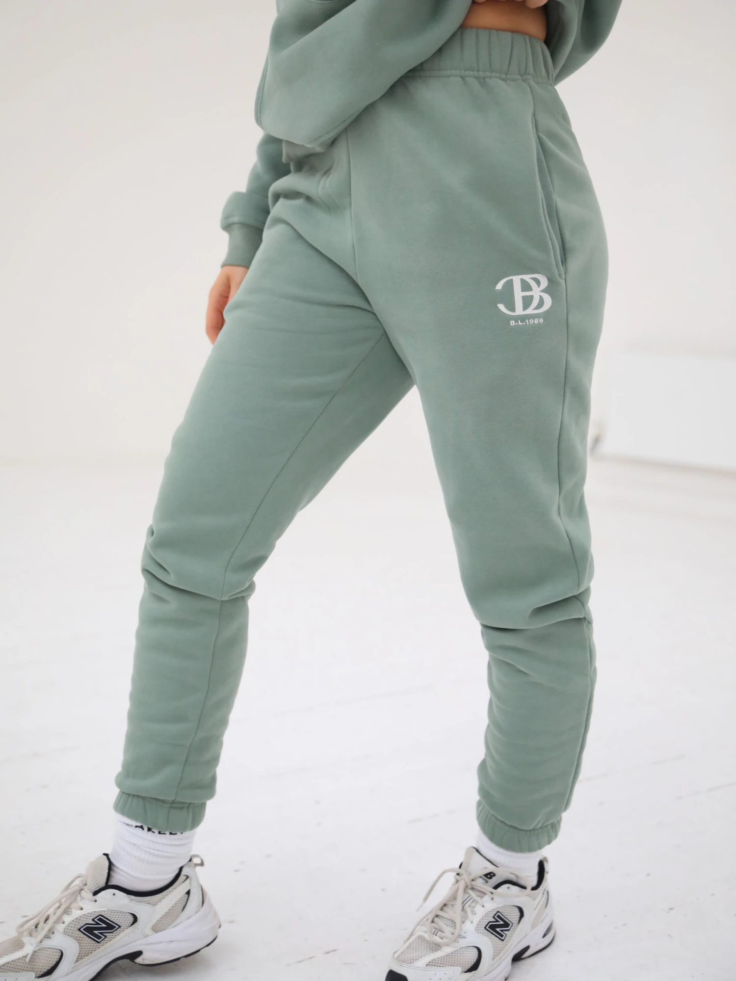 Initial Sweatpants - Sage Green 2 Initial Sweatpants - Sage Green - Image 2