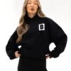 Offset Oversized Hoodie - Black -Blakely Clothing Store LEAD2624M06D