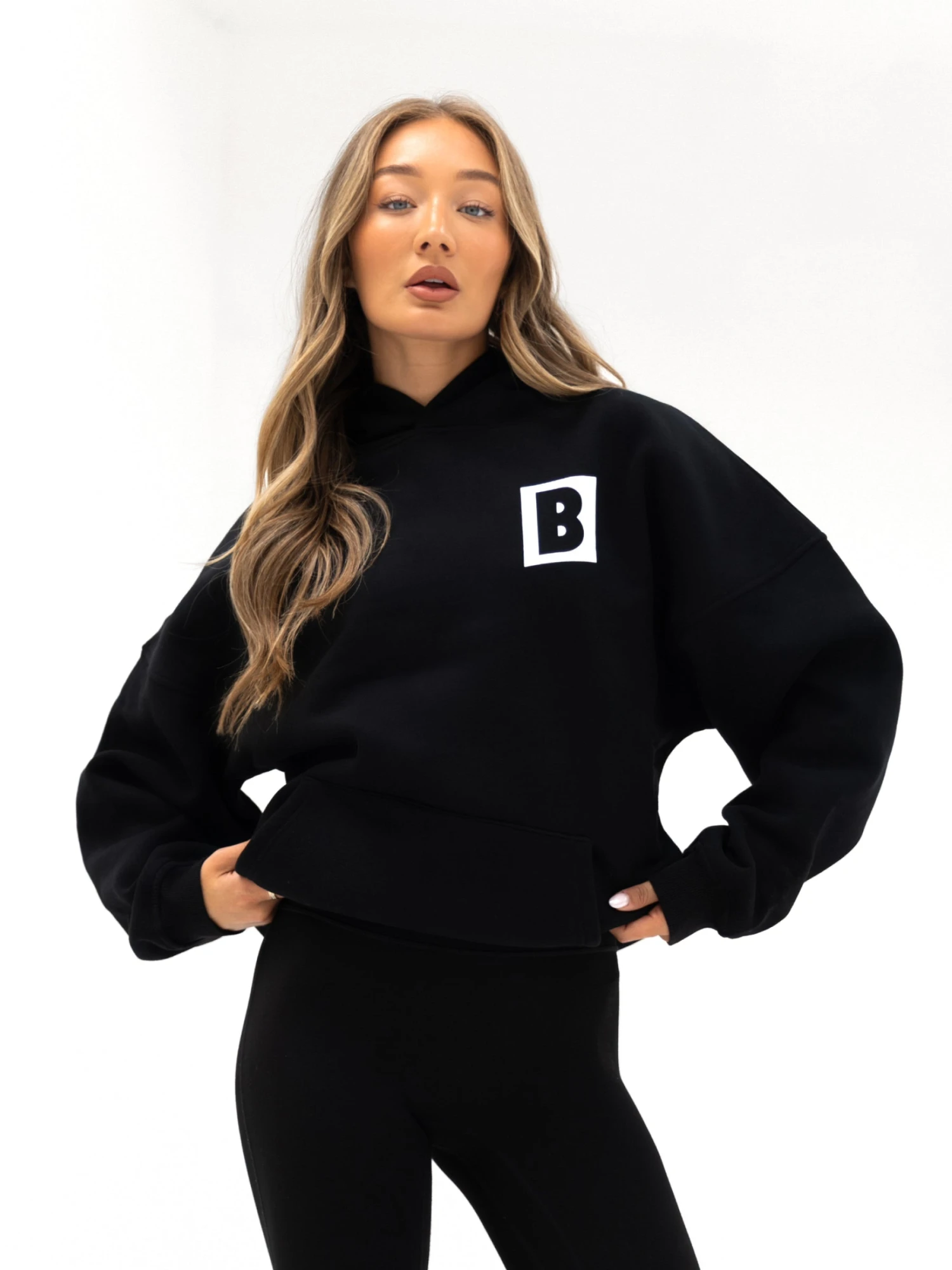 Offset Oversized Hoodie - Black 1 Offset Oversized Hoodie - Black