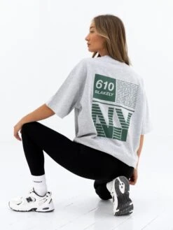 Tribeca 610 Ultra Oversized T-Shirt - Marl Grey