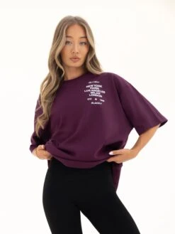 Apex 610 Ultra Oversized T-Shirt - Burgundy