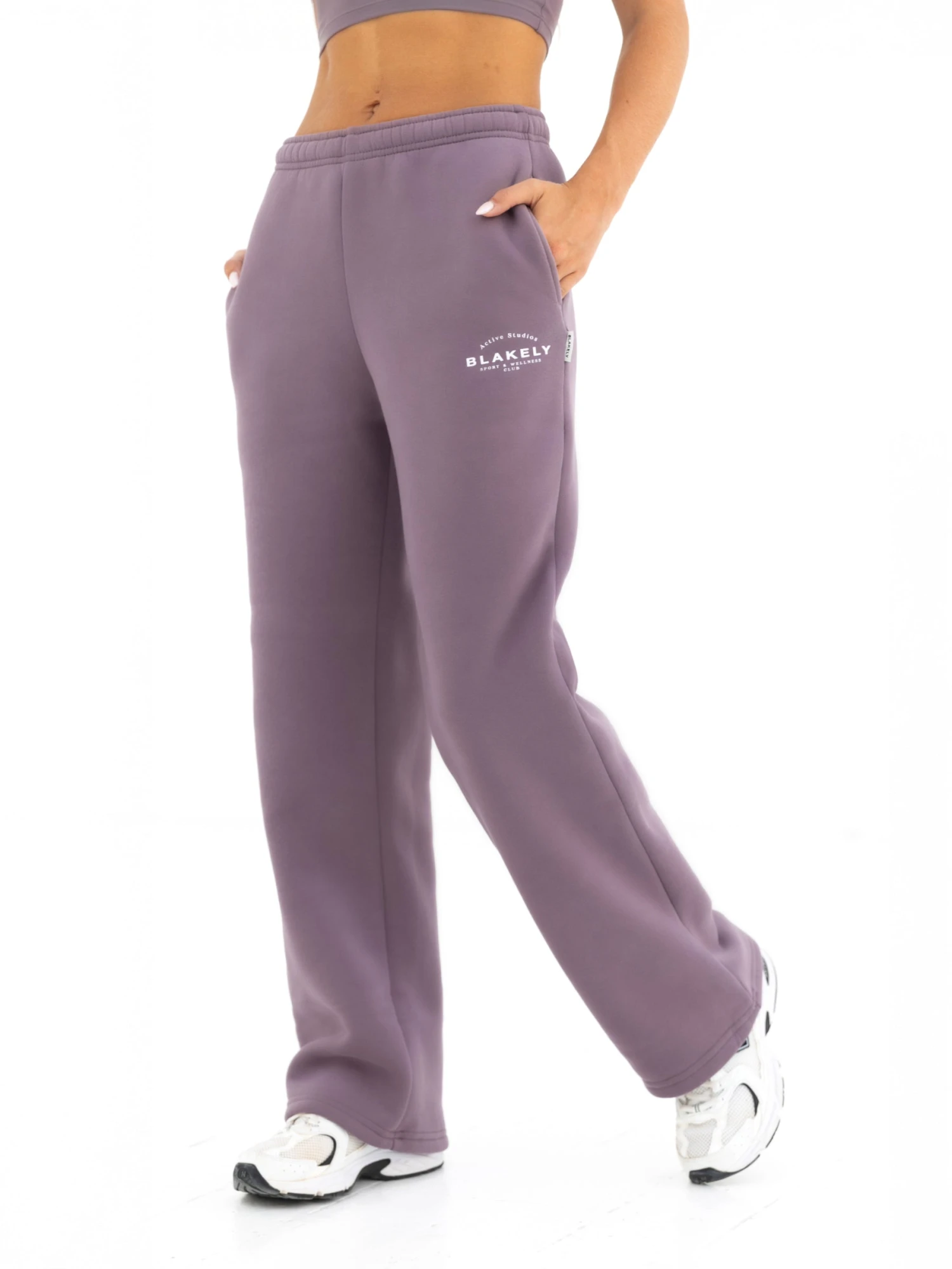 Active Studios Wide Leg Sweatpants - Grape 1 Active Studios Wide Leg Sweatpants - Grape