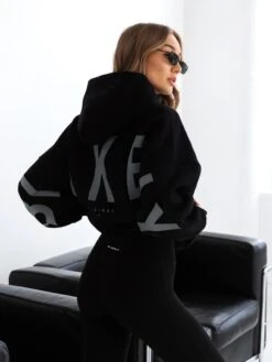 Tonal Isabel Oversized Hoodie - Black