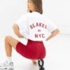 NYC Oversized T-Shirt - White & Cherry Red -Blakely Clothing Store LEADD 67cc326b be38 44a0 a3a8 b0f826e262e6