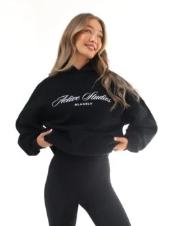 Off Duty Oversized Hoodie - Black