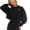 Off Duty Cropped Jumper - Black -Blakely Clothing Store LEADD d16e7505 6661 4c85 81ee 9504137316d4