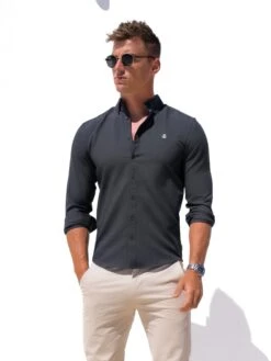 Carter Long Sleeve Shirt - Petrol Blue -Blakely Clothing Store MENSSHIRTSBRANDCARTERD