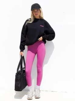 Amelie Oversized Jumper - Black & Pink -Blakely Clothing Store MONOPINKBRANDD 1