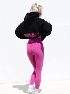 Amelie Oversized Hoodie - Black & Pink -Blakely Clothing Store MONOPINKBRANDD