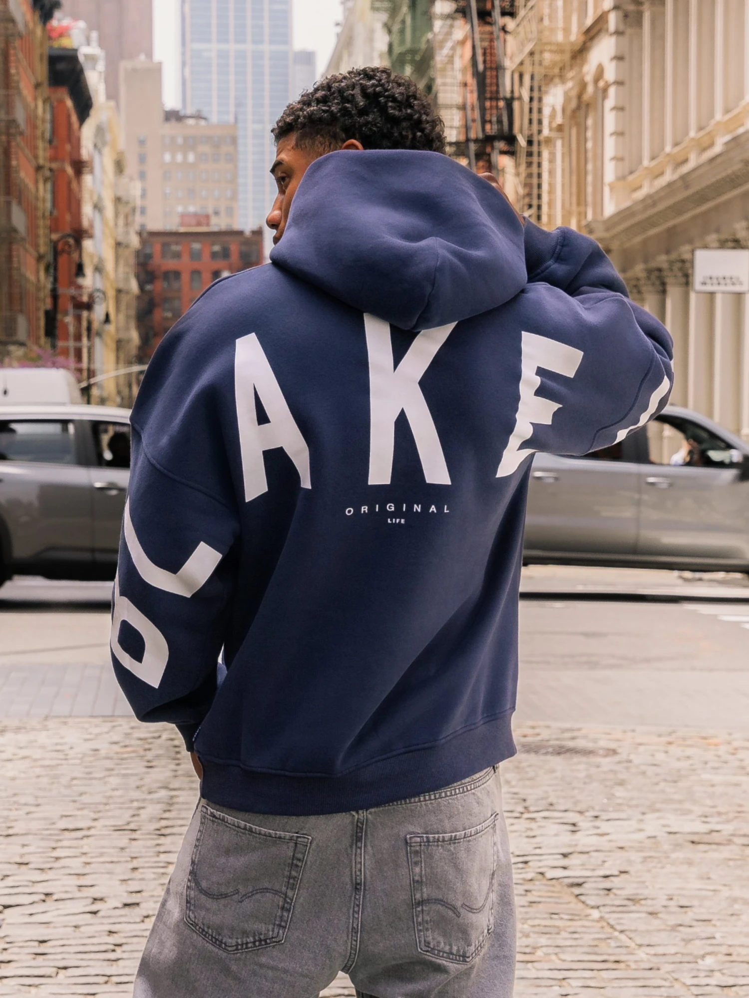 Idris Oversized Hoodie - True Navy 1 Idris Oversized Hoodie - True Navy