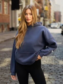 Isabel Oversized Hoodie - True Navy -Blakely Clothing Store NYC86BRANDD 40