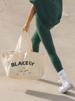 NY Crest Tote Bag - Natural 11 NY Crest Tote Bag - Natural -Blakely Clothing Store NYCRESTTOTED