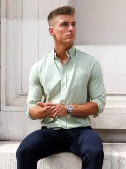 Sedona Slim Fit Shirt - Sage Green