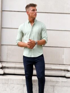 Sedona Slim Fit Shirt - Sage Green 6 Sedona Slim Fit Shirt - Sage Green -Blakely Clothing Store SEDONALONDOND 3