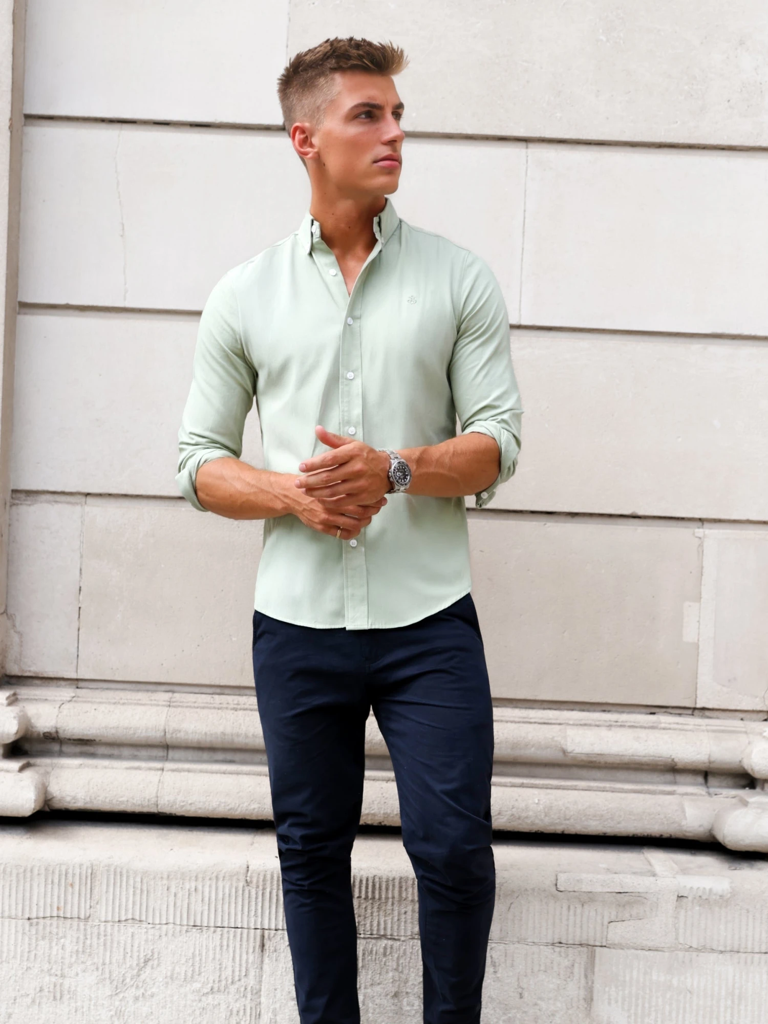 Sedona Slim Fit Shirt - Sage Green 3 Sedona Slim Fit Shirt - Sage Green - Image 3