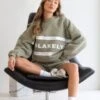 Serena Oversized Jumper - Olive -Blakely Clothing Store SERENAOLIVELEADD