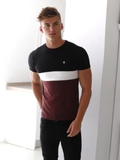 Sioux T-Shirt - Black, White & Burgundy 7 Sioux T-Shirt - Black, White & Burgundy -Blakely Clothing Store SIOUXBURGD