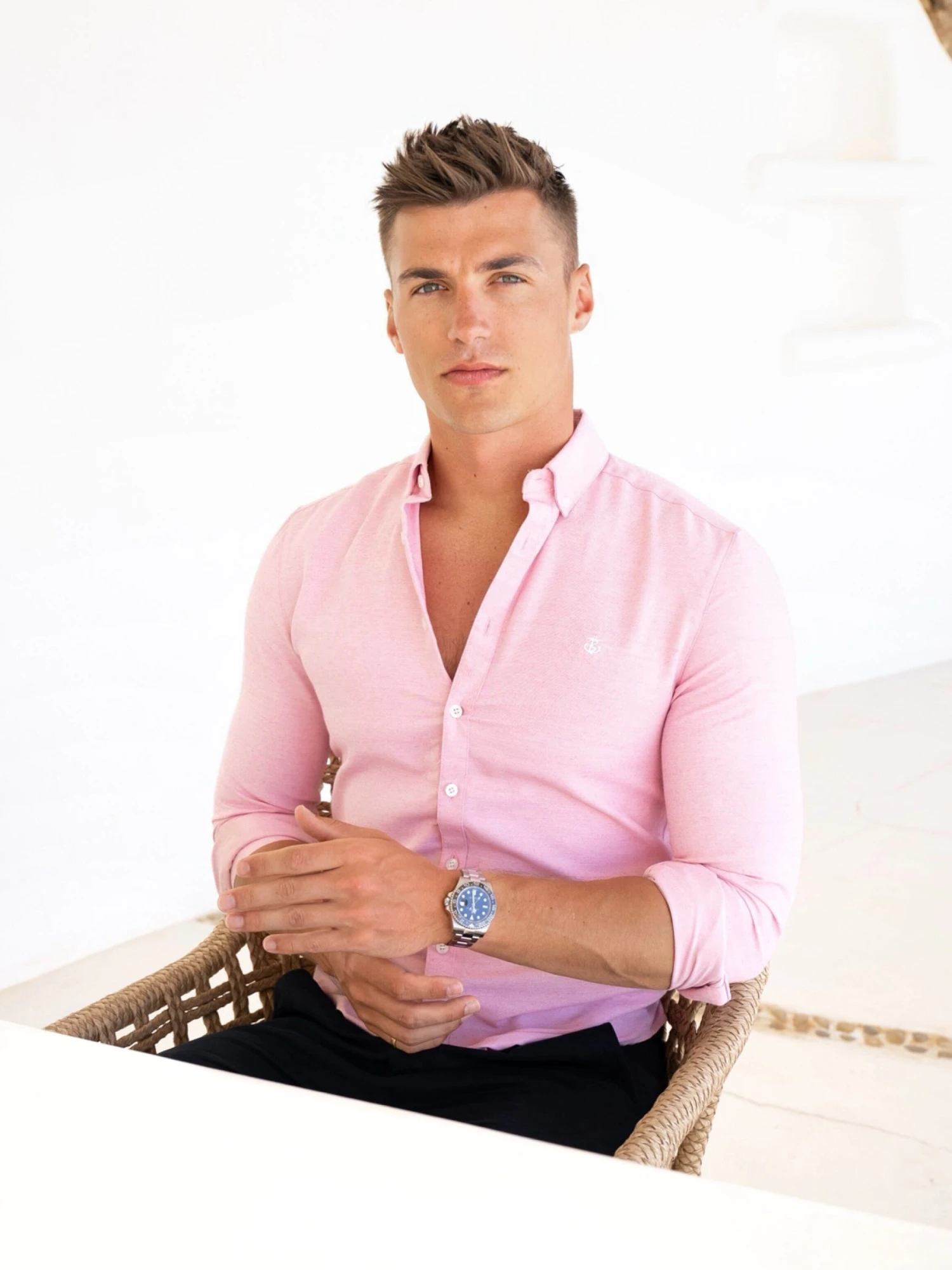 Dallas Long Sleeve Shirt - Pink 2 Dallas Long Sleeve Shirt - Pink - Image 2