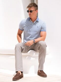 Stripe Polo Shirt - Blue 11 Stripe Polo Shirt - Blue -Blakely Clothing Store SUMMERMENSBRANDD 3 0c52b5b7 98cd 4c6d 88a3 3c074fea3482