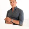 Carter Long Sleeve Shirt - Petrol Blue -Blakely Clothing Store SUMMERMENSBRANDleadqD