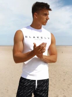 Blakely Sarasota Sleeveless Tee - White Men's Summer Top