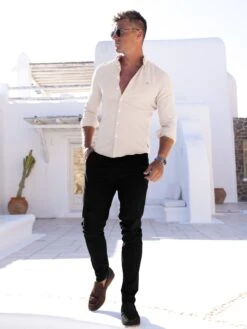 Sedona Slim Fit Shirt - Bone 6 Sedona Slim Fit Shirt - Bone -Blakely Clothing Store SedonaboneD 1