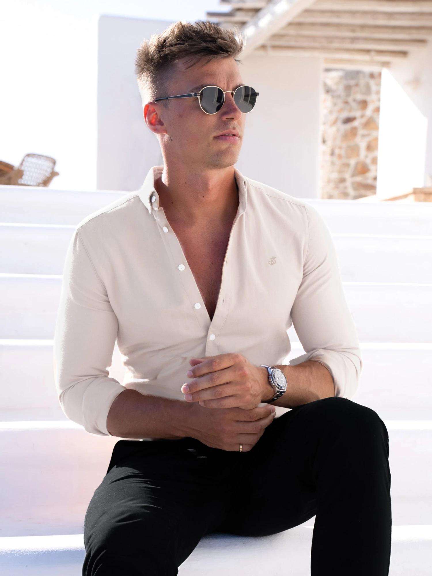 Sedona Slim Fit Shirt - Bone 1 Sedona Slim Fit Shirt - Bone