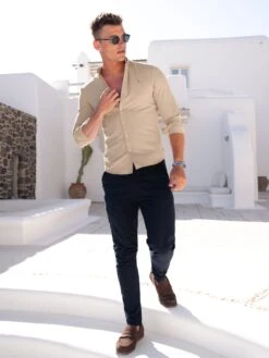 Sedona Slim Fit Shirt - Taupe Brown -Blakely Clothing Store SedonataupeD 1