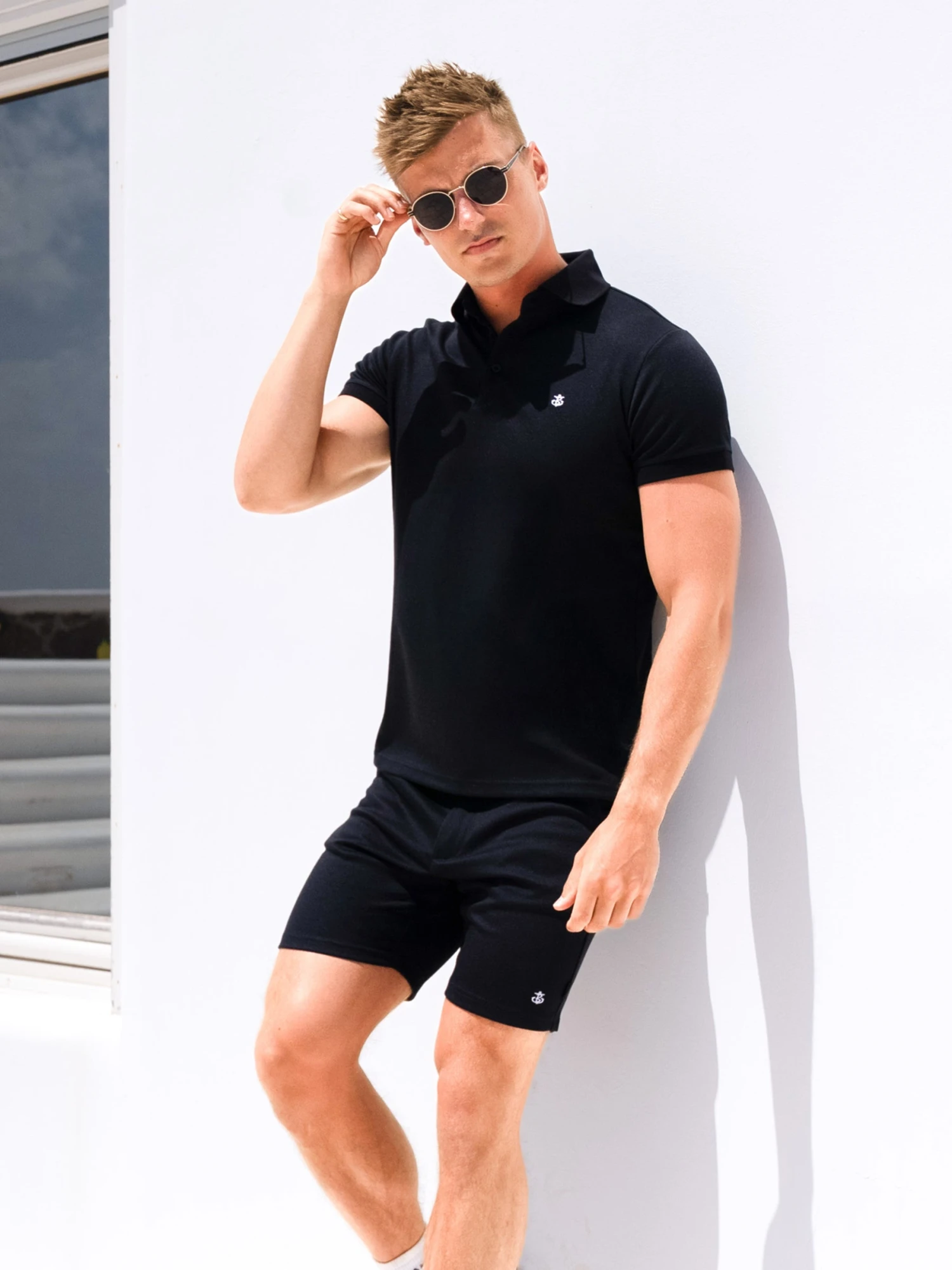 Sorrento Polo & Shorts Set - Black 1 Sorrento Polo & Shorts Set - Black