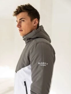 Arctica Jacket - Grey/White -Blakely Clothing Store White 05D