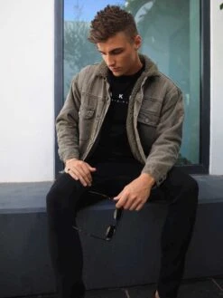 Rapha Denim Jacket - Army Green 17 Rapha Denim Jacket - Army Green -Blakely Clothing Store army green 0