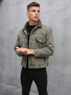 Rapha Denim Jacket - Army Green 13 Rapha Denim Jacket - Army Green -Blakely Clothing Store army green 08