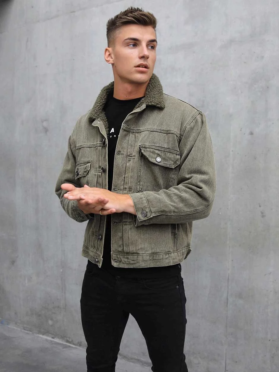 Rapha Denim Jacket - Army Green 5 Rapha Denim Jacket - Army Green - Image 5