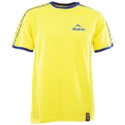 Bukta Ringer T-Shirt - Royal On Yellow Organic Cotton Tee