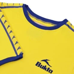 Bukta Ringer T-Shirt - Royal On Yellow Organic Cotton Tee -Blakely Clothing Store broy yel 2